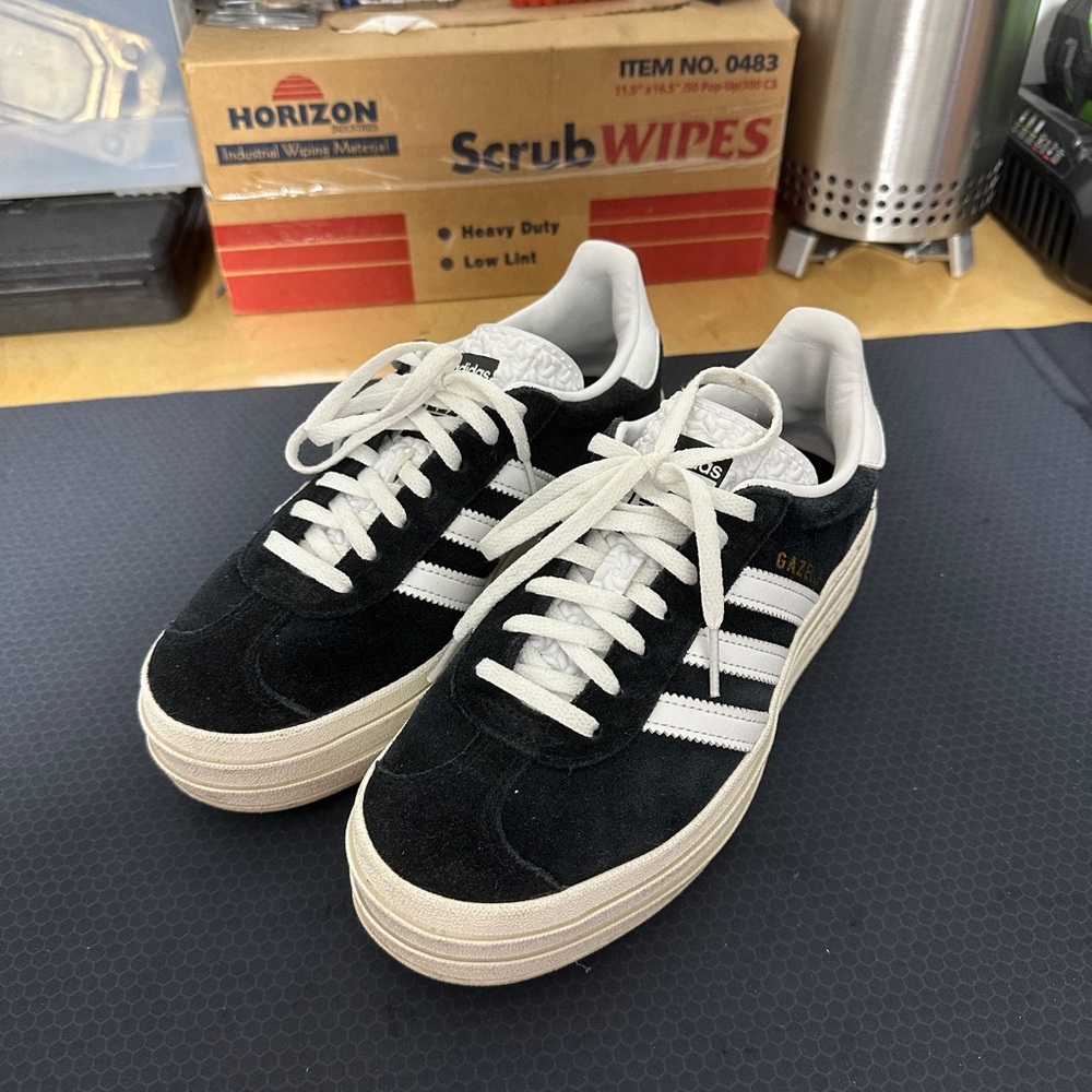 Adidas Gazelle Black and White Sneakers